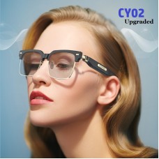 Upgraded New Bone conduction bluetooth glasses polarized smart sunglasses can be anti-blue light cy02 waterproof earphone