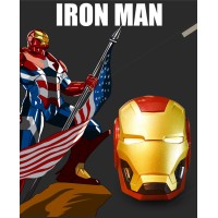 Iron Man Wireless Bluetooth Speaker Cartoon Portable outdoors Bass Wireless Mini Robot speaker Support TF