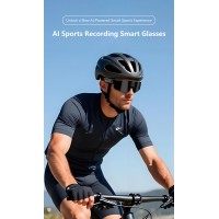 m95 AI Smart Cycling Glasses 8MP HD Camera Sports Sunglasses Men Translation Video Record WiFi 6 BLE 4.2 Bluetooth Call Anit UV m95 AI Smart Cycling Glasses 8MP HD Camera Sports Sunglasses Men Translation Video Record WiFi 6 BLE 4.2 Bluetooth Call Anit UV