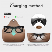 MT5 Ultra Smart AI Glasses HD 8MP Camera Video Recording Voice Call with Charging Case Intelligent AI Translation Glasses MT5 Ultra Smart AI Glasses HD 8MP Camera Video Recording Voice Call with Charging Case Intelligent AI Translation Glasses